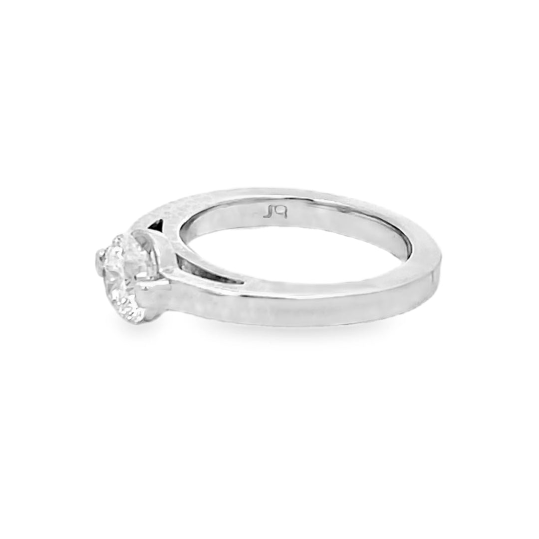 Platinum Solitaire Round Diamond Engagement Ring 1.00ctw