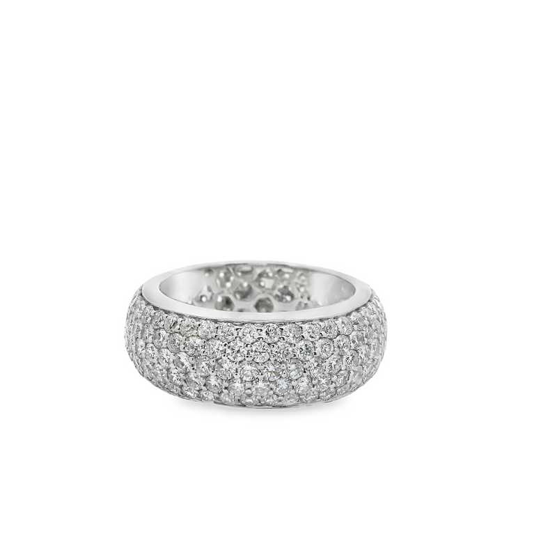 Diamond 5.00ct Pave Eternity Ring