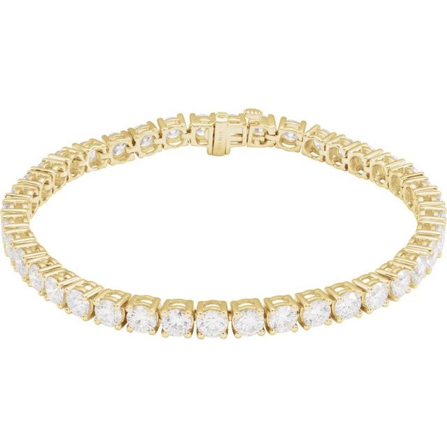 14K Gold Lab-Grown Diamond Line Bracelet - Options Available