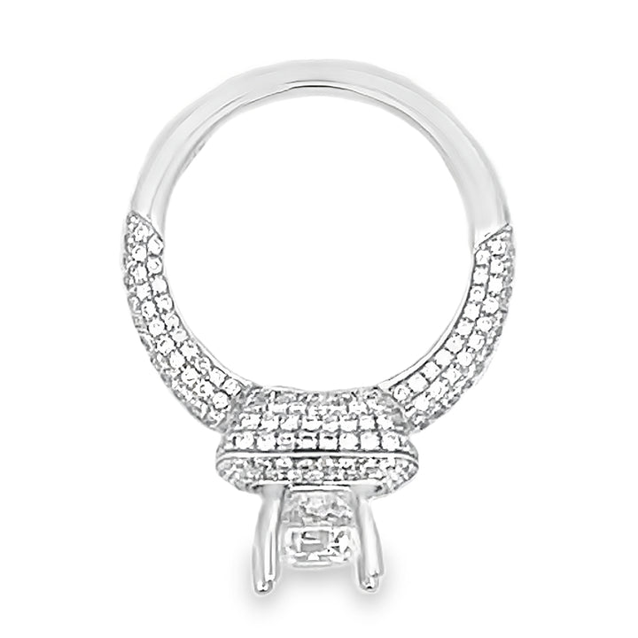 White Gold Diamond Semi Mounting 1.08 Carat