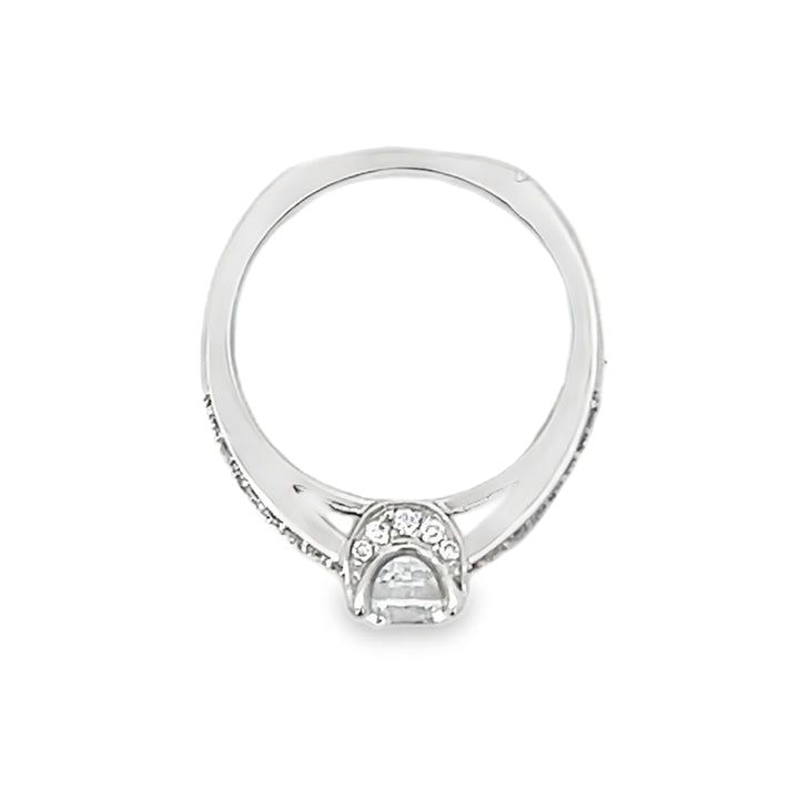 18K White Gold 0.53ct Diamond Semi Mounting Ring