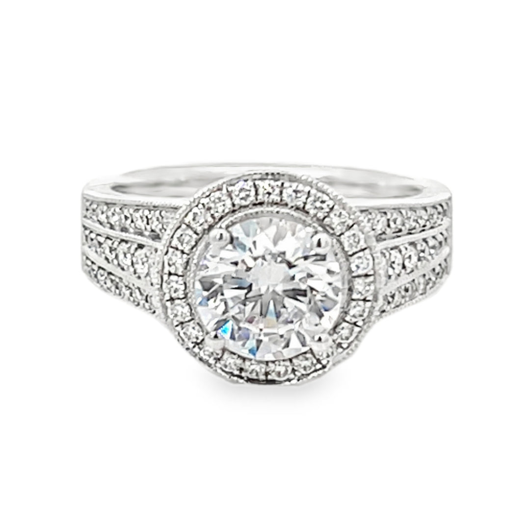 White Gold Diamond Semi Mounting 0.48 Carat