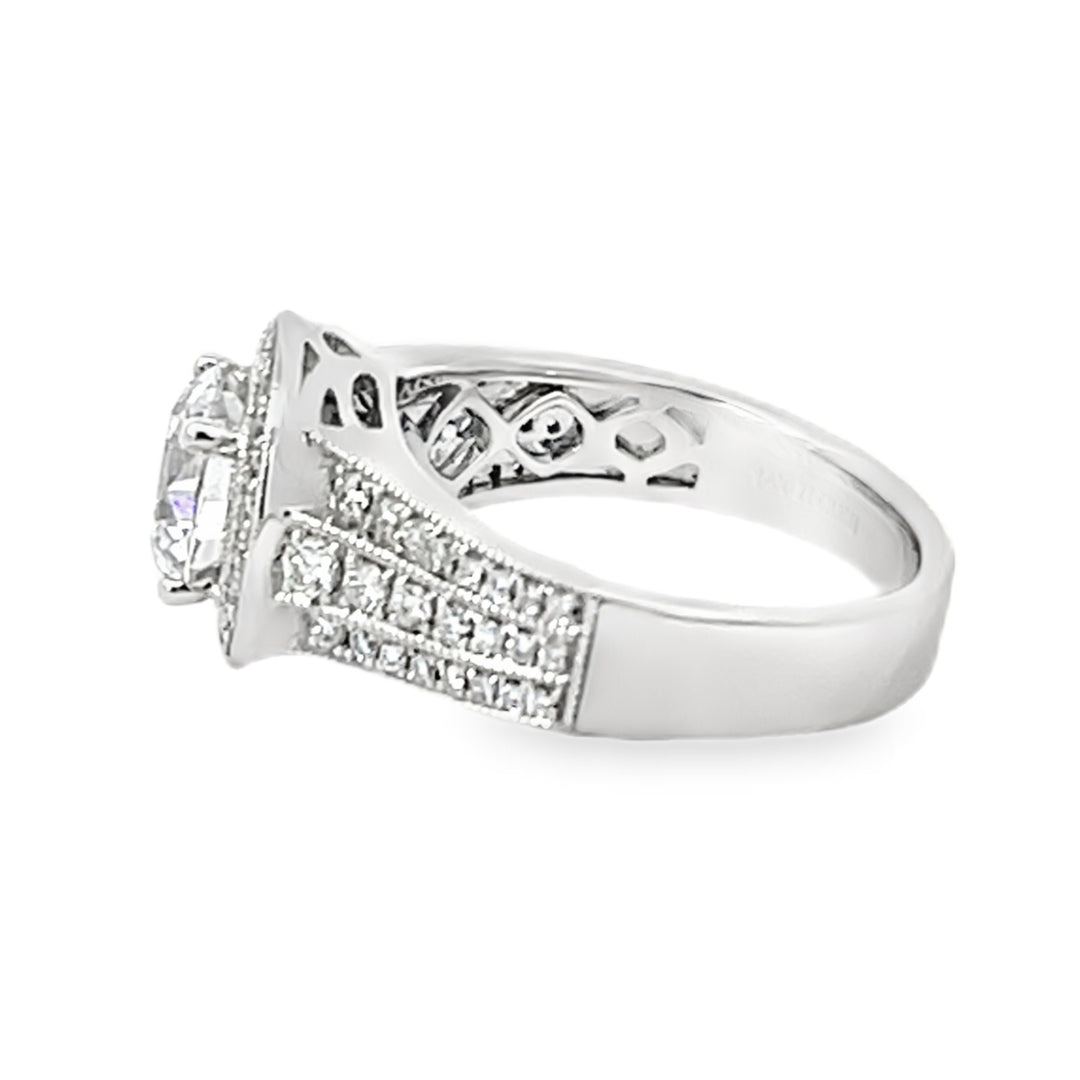 White Gold Diamond Semi Mounting 0.48 Carat