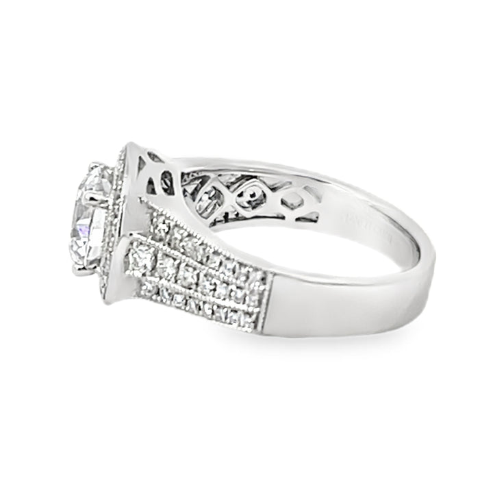 White Gold Diamond Semi Mounting 0.48 Carat