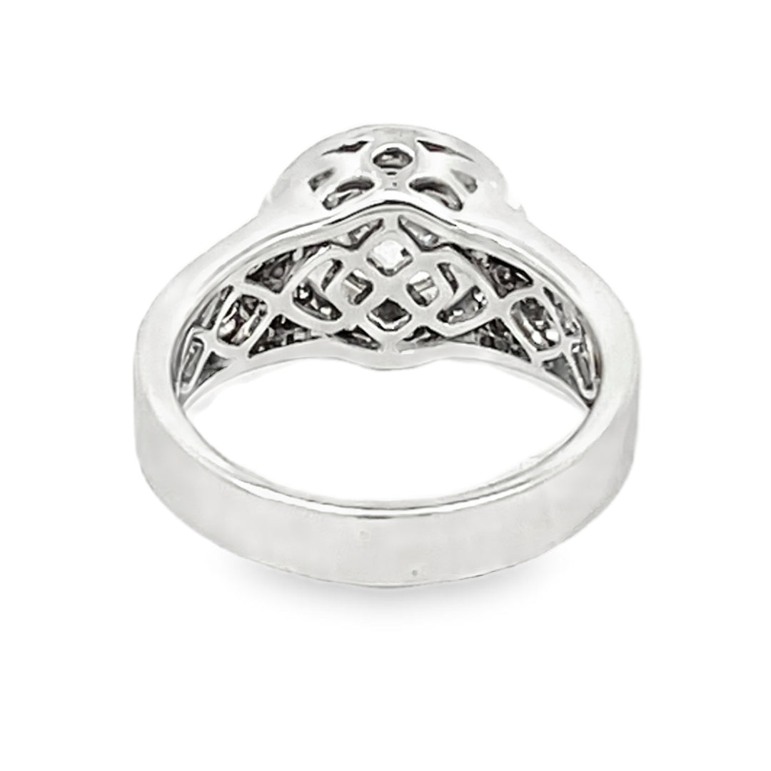 White Gold Diamond Semi Mounting 0.48 Carat