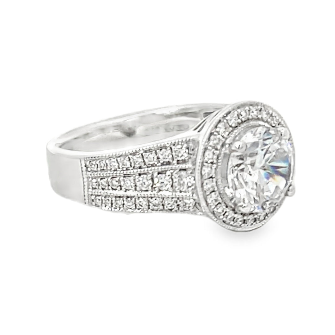 White Gold Diamond Semi Mounting 0.48 Carat