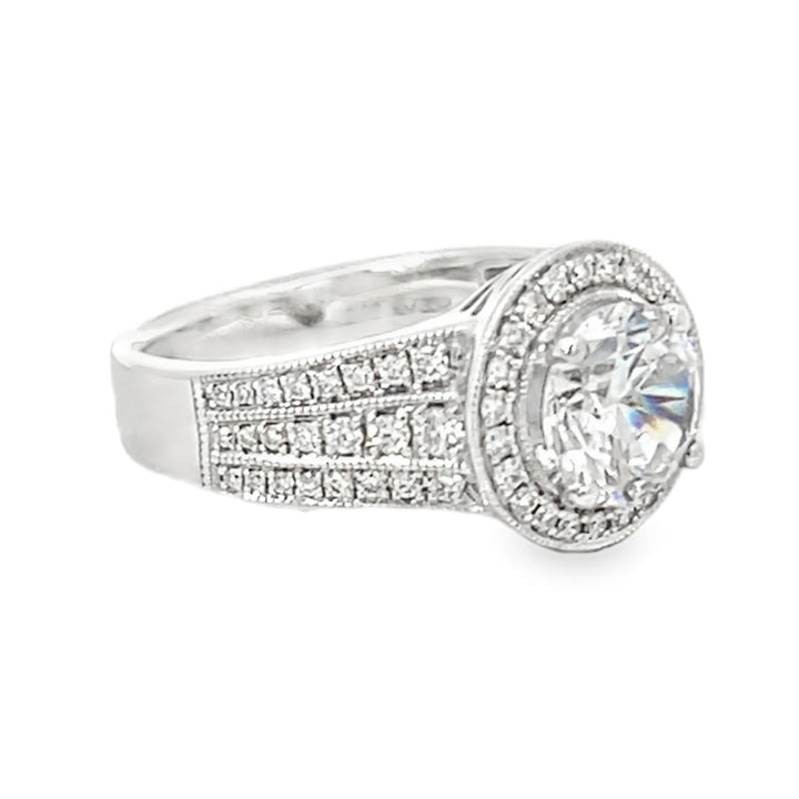 White Gold Diamond Semi Mounting 0.48 Carat