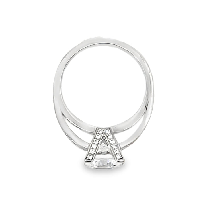 18K White Gold 0.59ct Diamond Semi Mounting Ring