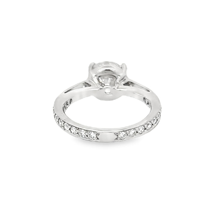 Platinum 0.60ct Round Diamond Engagement Ring