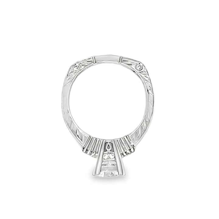 18K White Gold 0.46ct Diamond Semi Mounting Ring