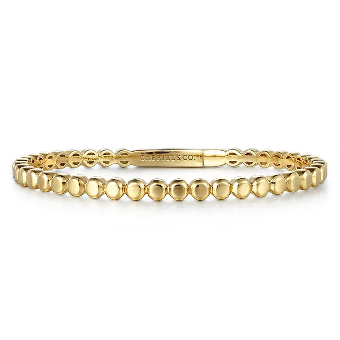 Gold Disk Cuff Bracelet