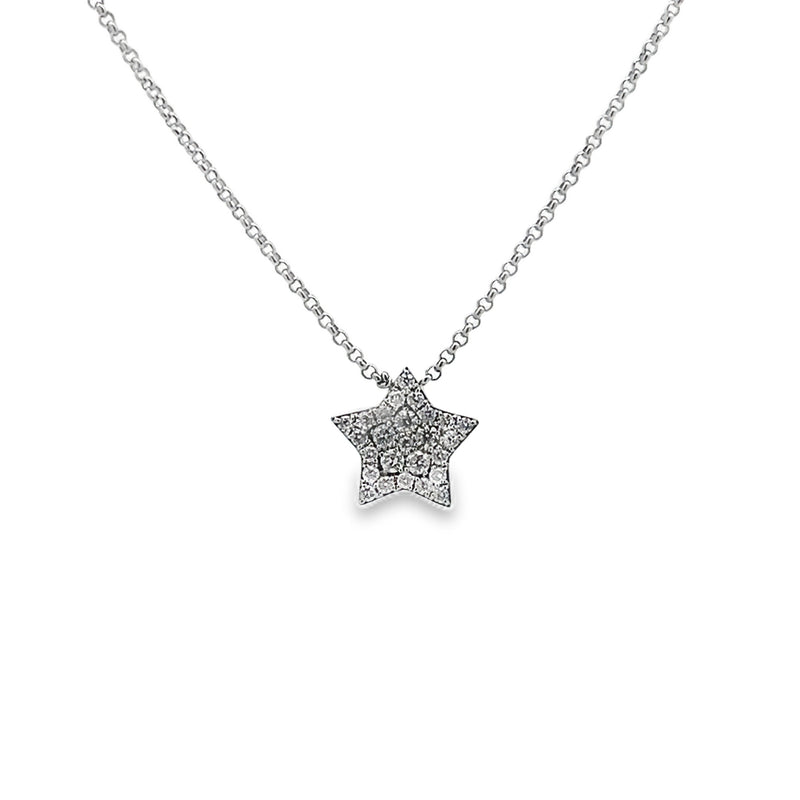 Diamond .22ct Start Pendant