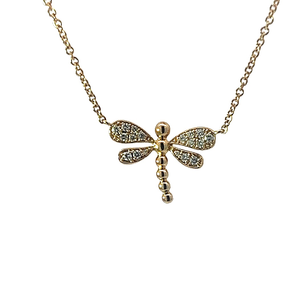 Dragon Fly Necklace 18"