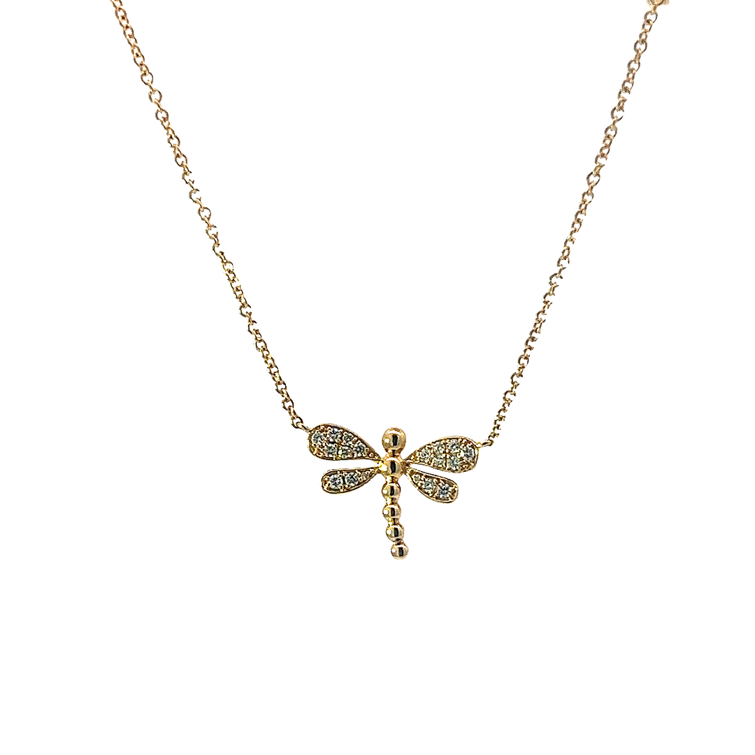 Dragon Fly Necklace 18"