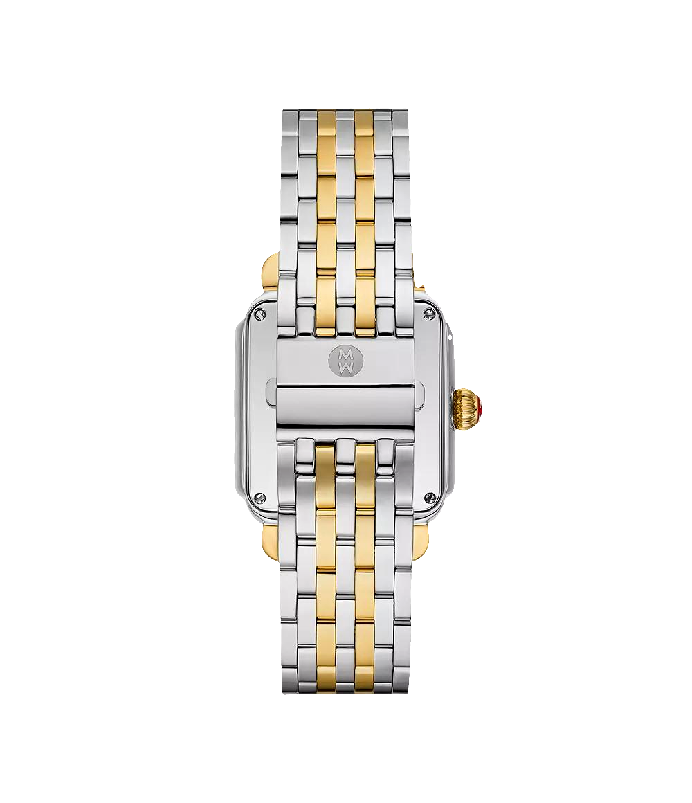 Limited Edition Michele Deco Madison Diamond Watch 35MM - Two-Tone 18K Gold-Plated