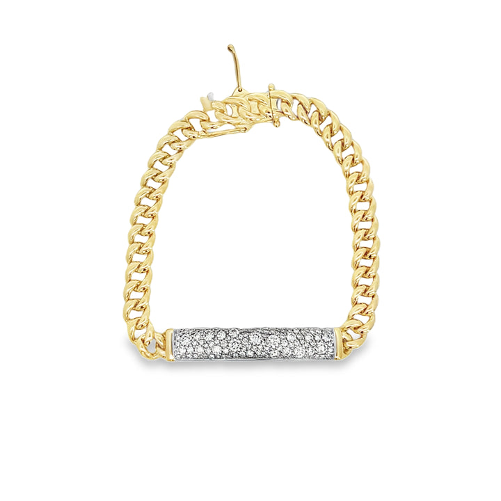 1.51 Carats Diamond Bar Bracelet