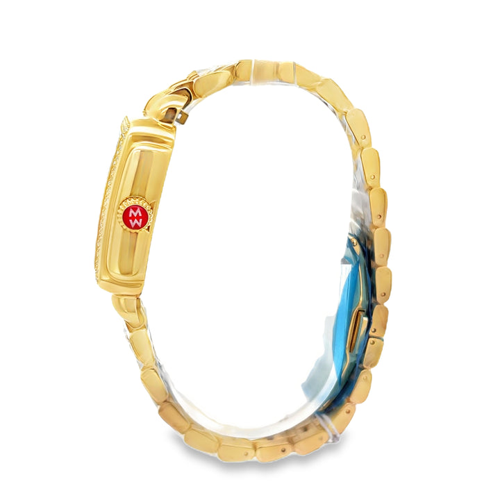 Limited Edition Michele Deco Diamond Watch 33MM - Ruby 18K Gold-Plated