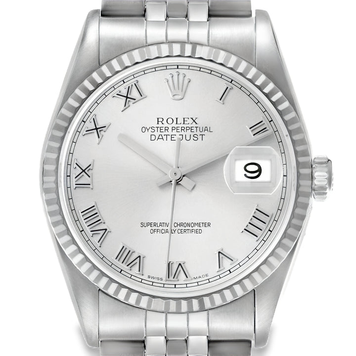 Pre-owned Rolex Oyster Perpetual Datejust Watch 36MM - Stainless Steel