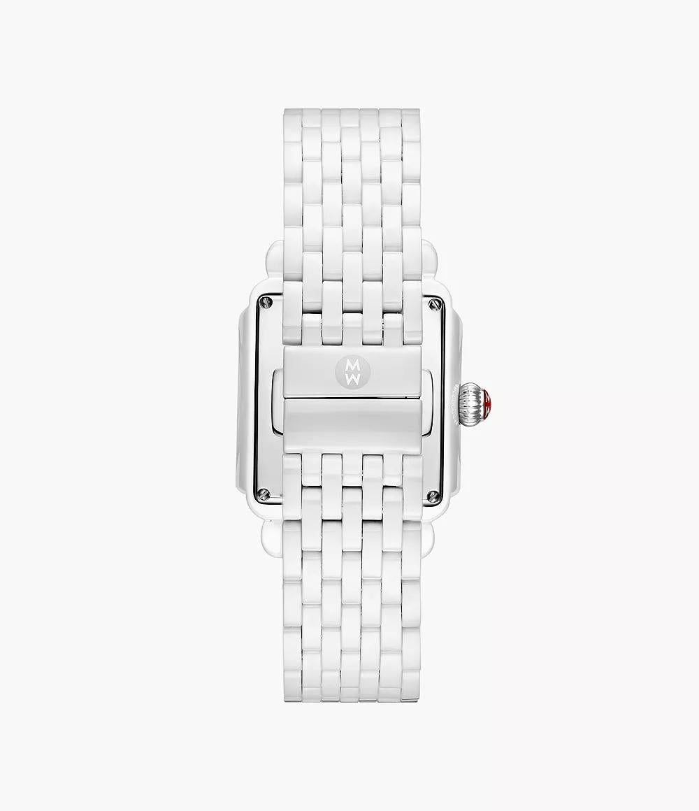 Michele Deco Madison Diamond Watch 33MM - White Ceramic