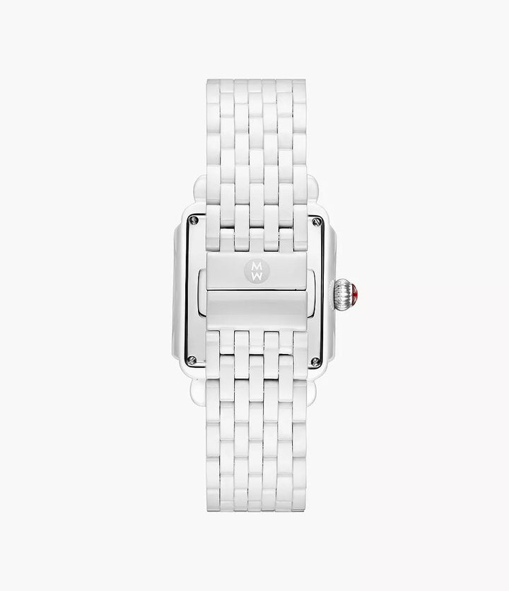 Michele Deco Madison Diamond Watch 33MM - White Ceramic