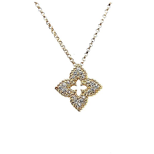 Gold Diamond Venetian Necklace