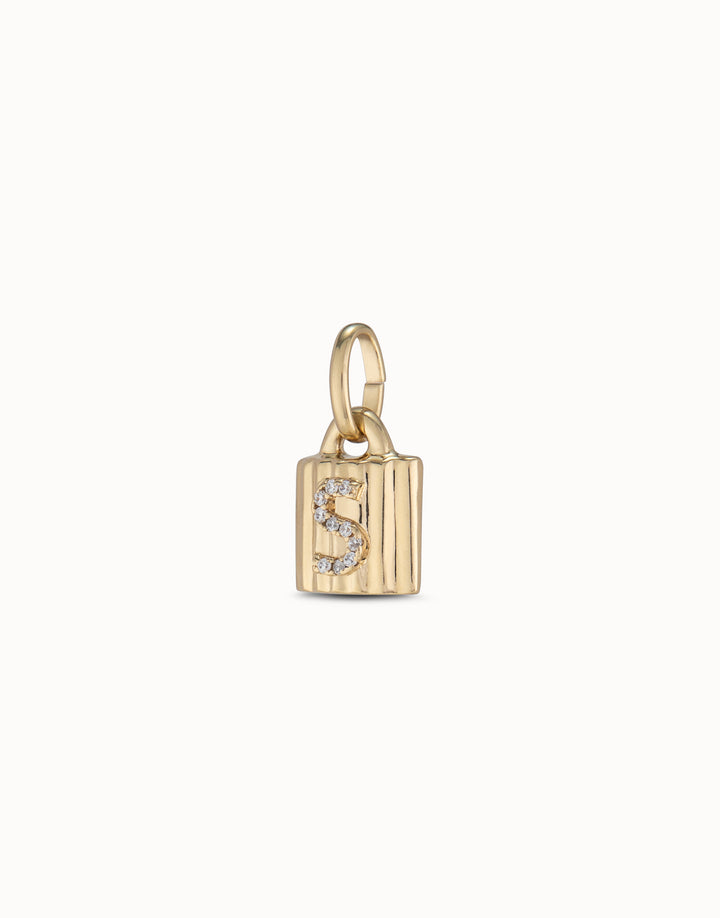 Padlock Initial Charms
