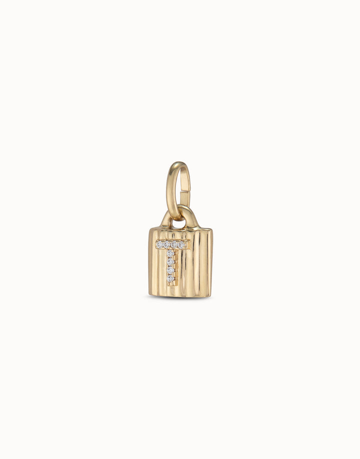 Padlock Initial Charms
