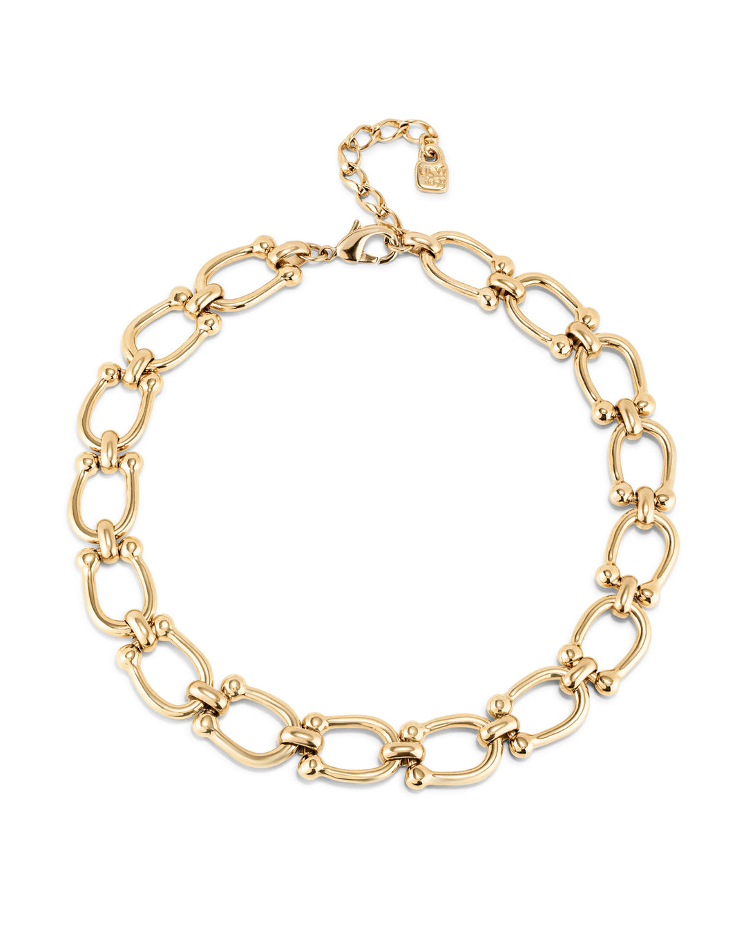 Uno de 50 Gold Plated Link Necklace