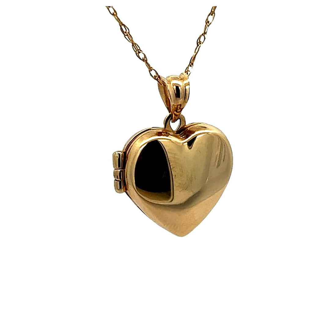Yellow Gold Heart Locket Pendant