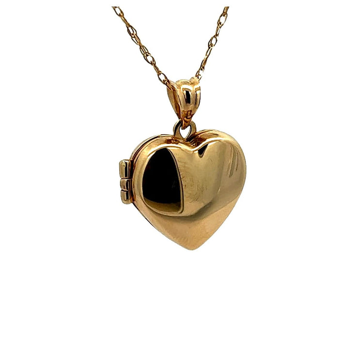 Yellow Gold Heart Locket Pendant