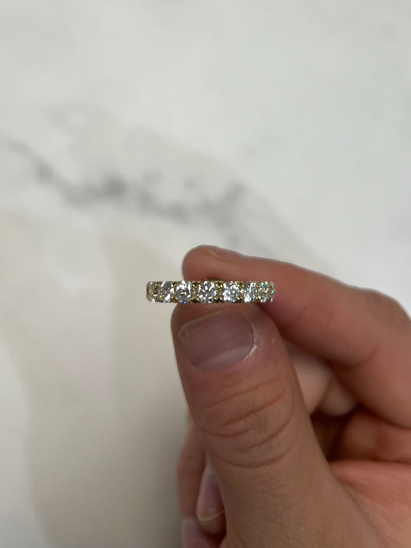 Yellow Gold 1.55ct Round Wedding Band