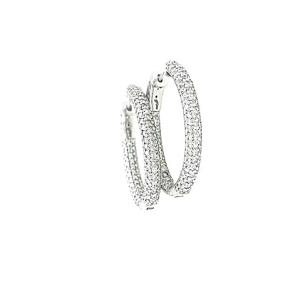 Diamond Hoop Earrings 3.00ct