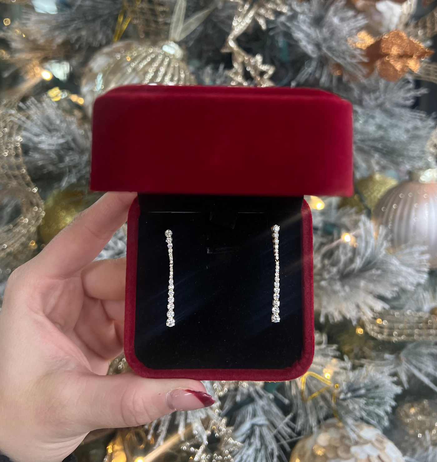 Diamond Drop Earrings