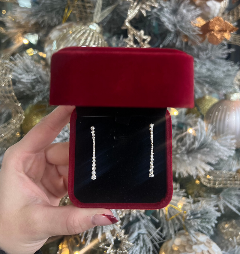 Diamond Drop Earrings