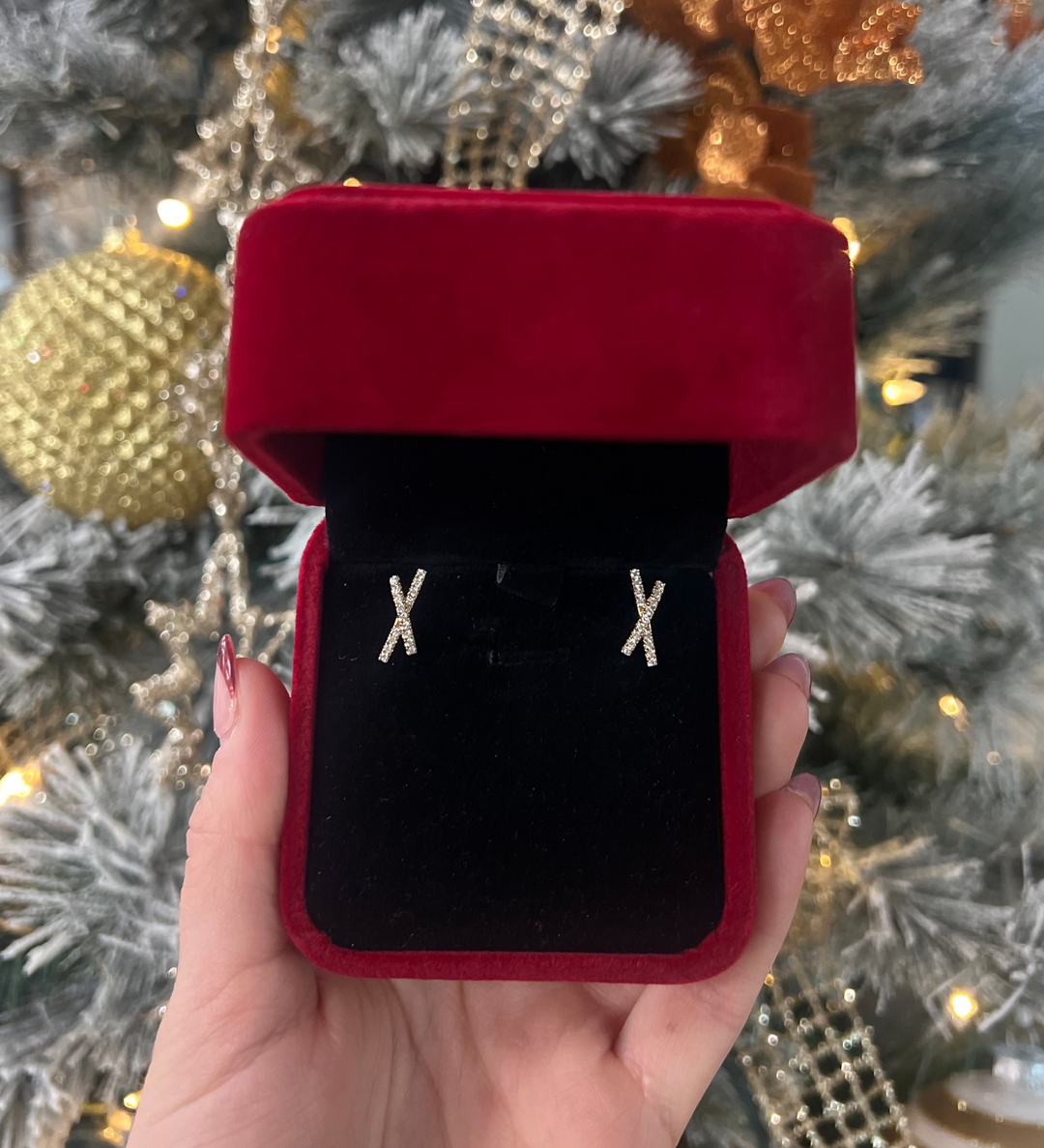 Diamond X Earrings