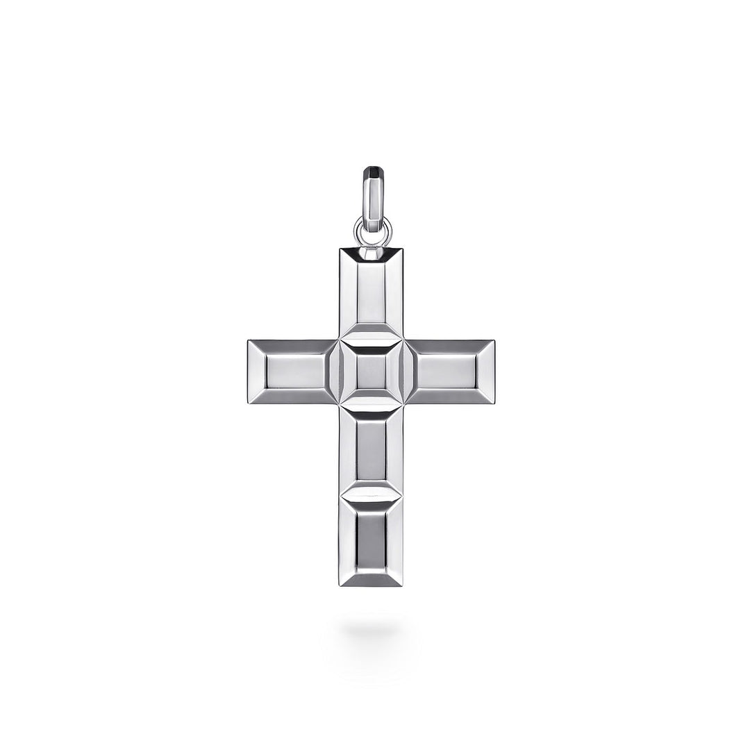 Gabriel & Co. Sterling Silver Geometric Cross Pendant