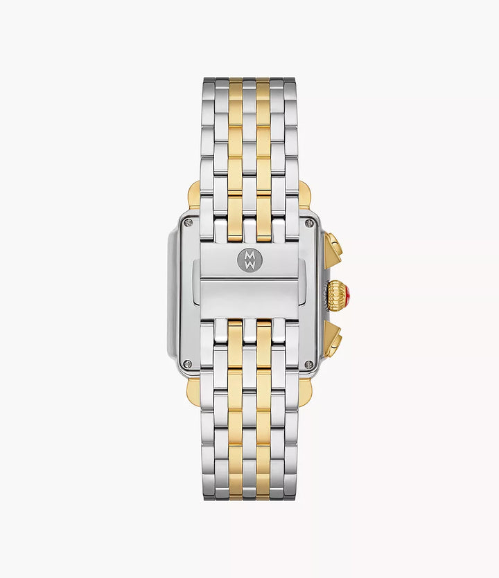 Michele Deco Diamond Watch 35MM - Two-Tone 18K Gold-Plated