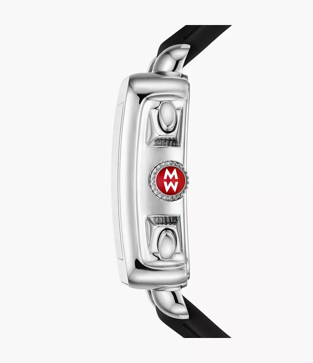 Michele Deco Sport Watch 36MM - Black Silicone