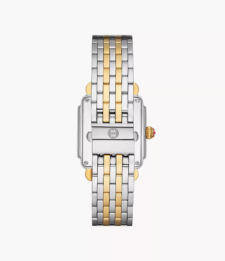 Michele Deco Mid Diamond Watch 31MM - Two-Tone 18K Gold-Plated