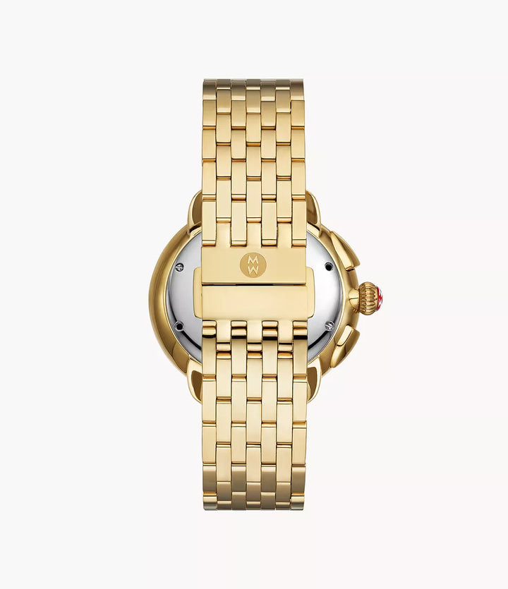 Michele Serein Diamond Watch 41MM - 18K Gold-Plated