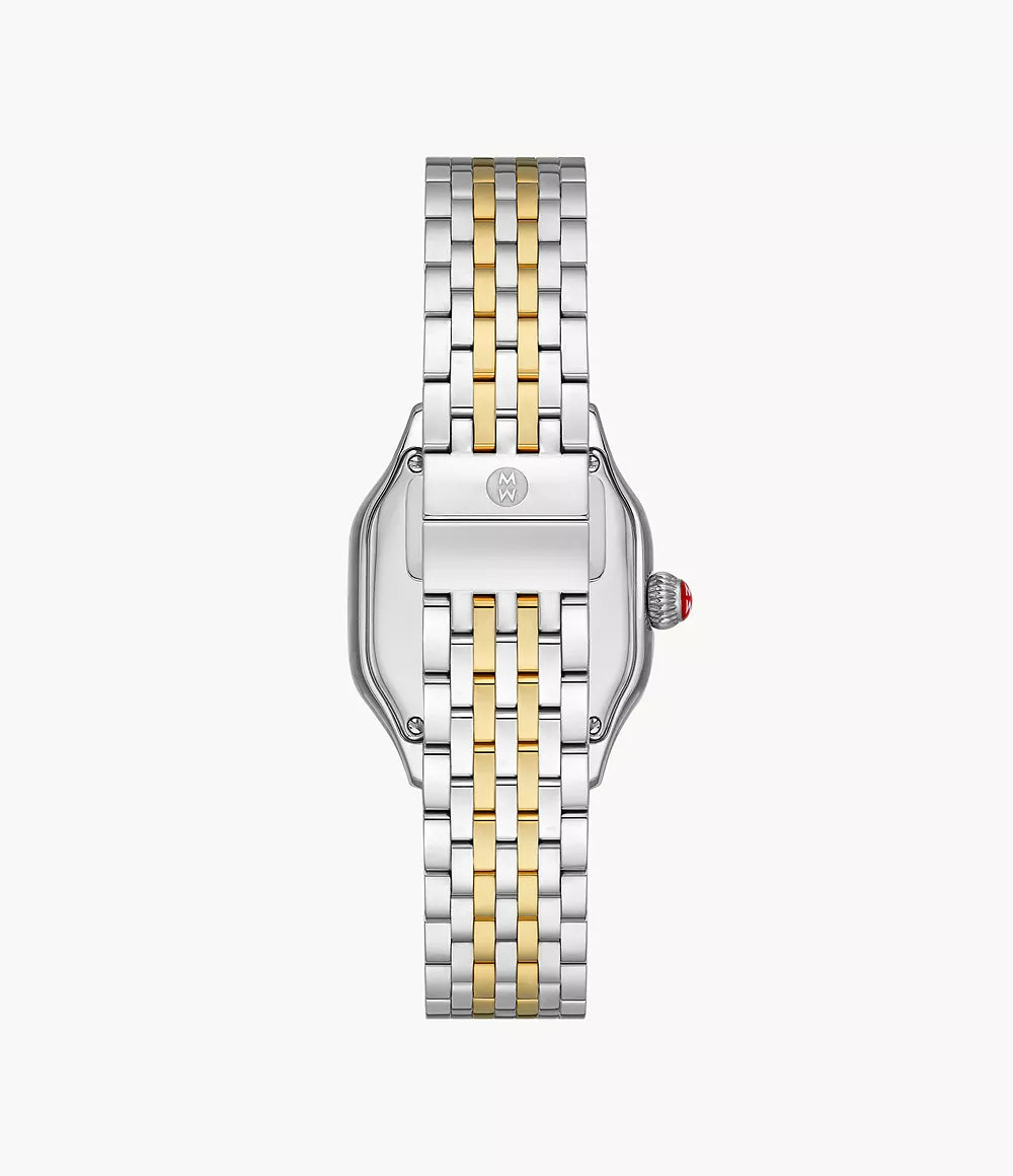 Michele Meggie Diamond Watch 29MM - Two-Tone 18K Gold-Plated