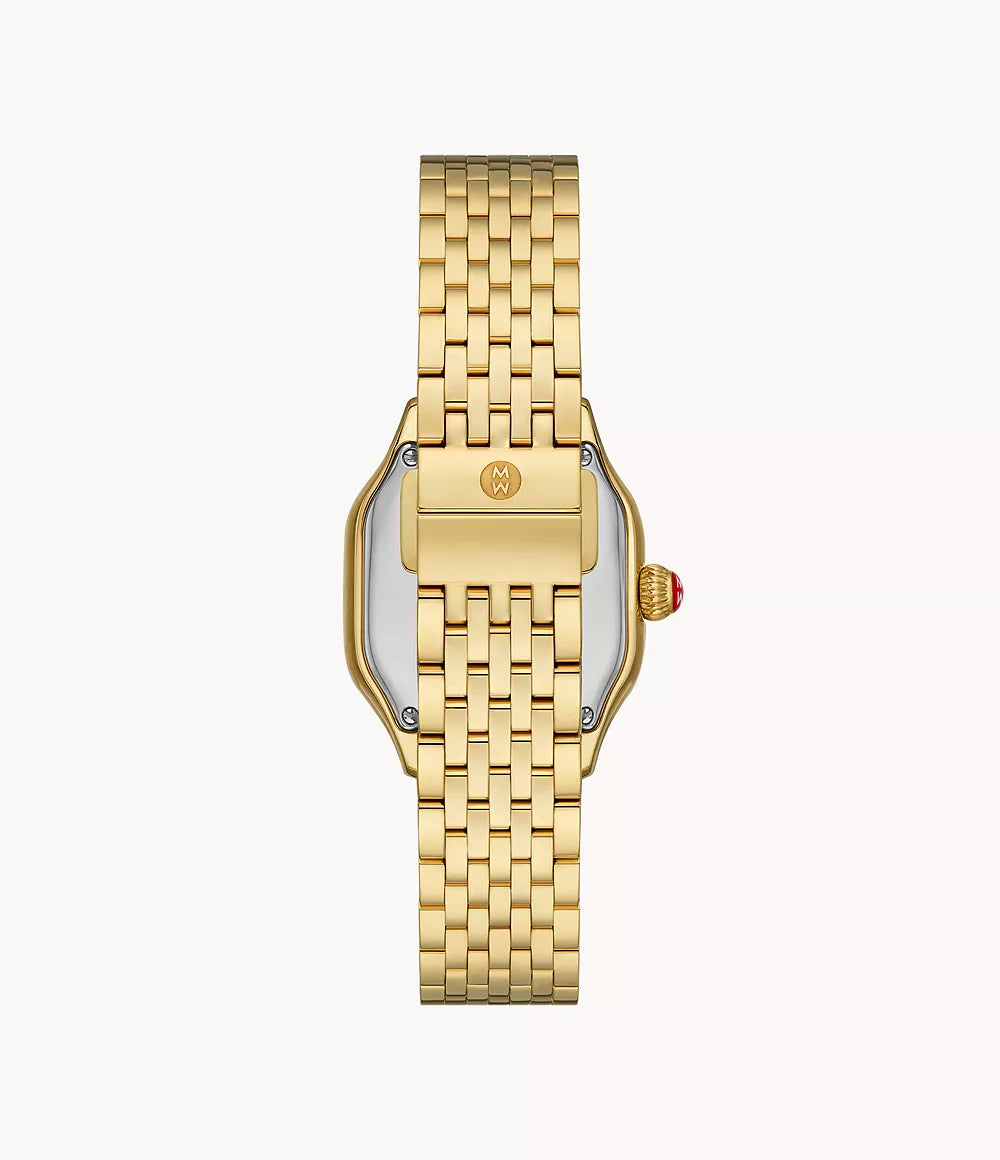 Michele Meggie Diamond Watch 29MM - 18K Gold-Plated