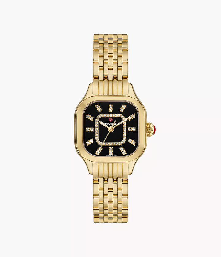 Michele Meggie Diamond Watch 29MM - 18K Gold-Plated