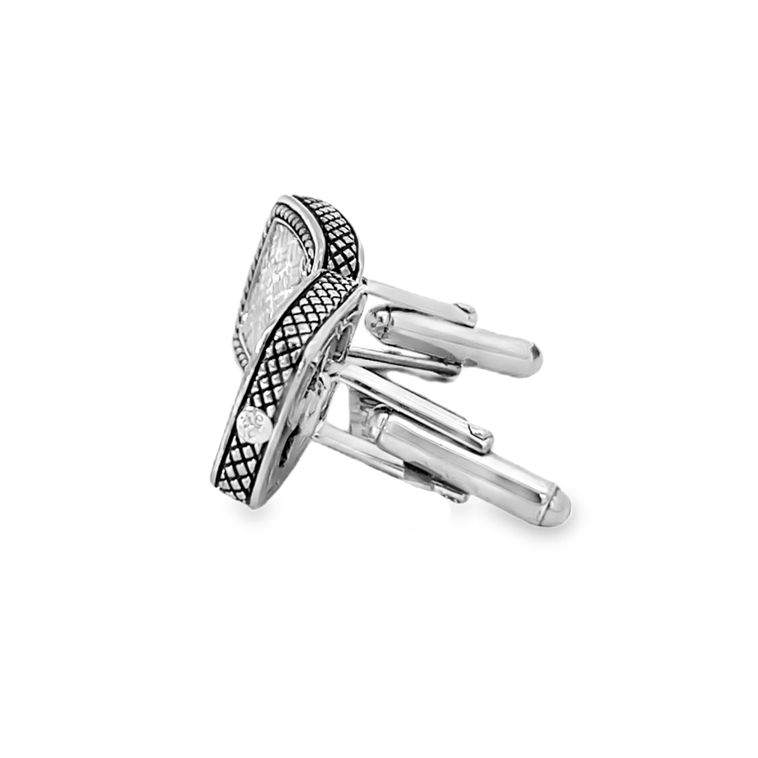 Men's Sterling Silver Square Cufflinks
