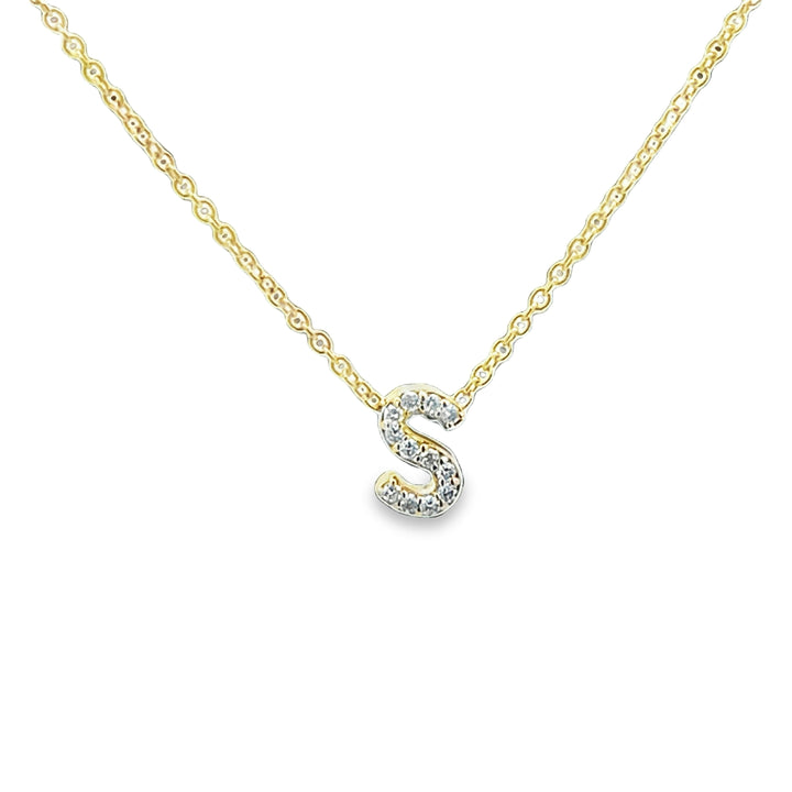 Diamond Initial Pendants