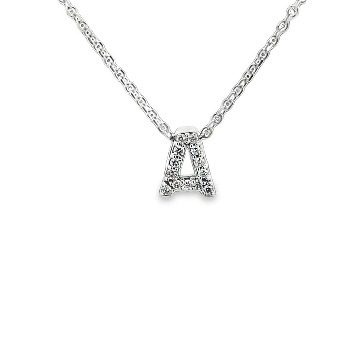 Diamond Initial Pendants