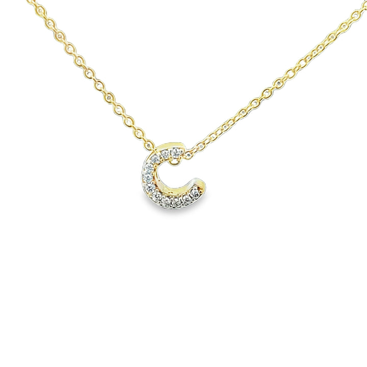 Diamond Initial Pendants
