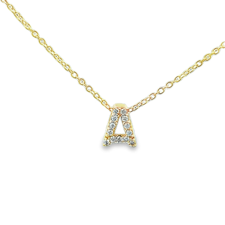 Diamond Initial Pendants