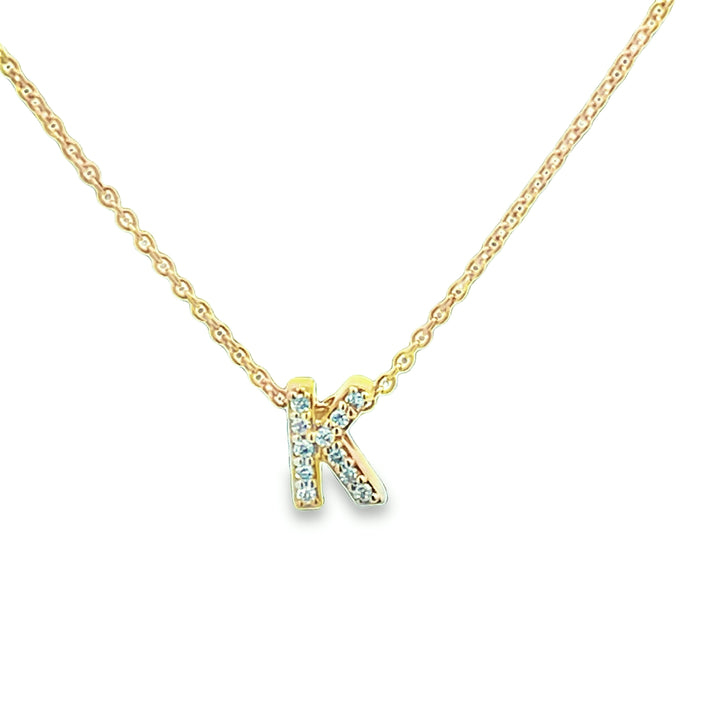 Diamond Initial Pendants