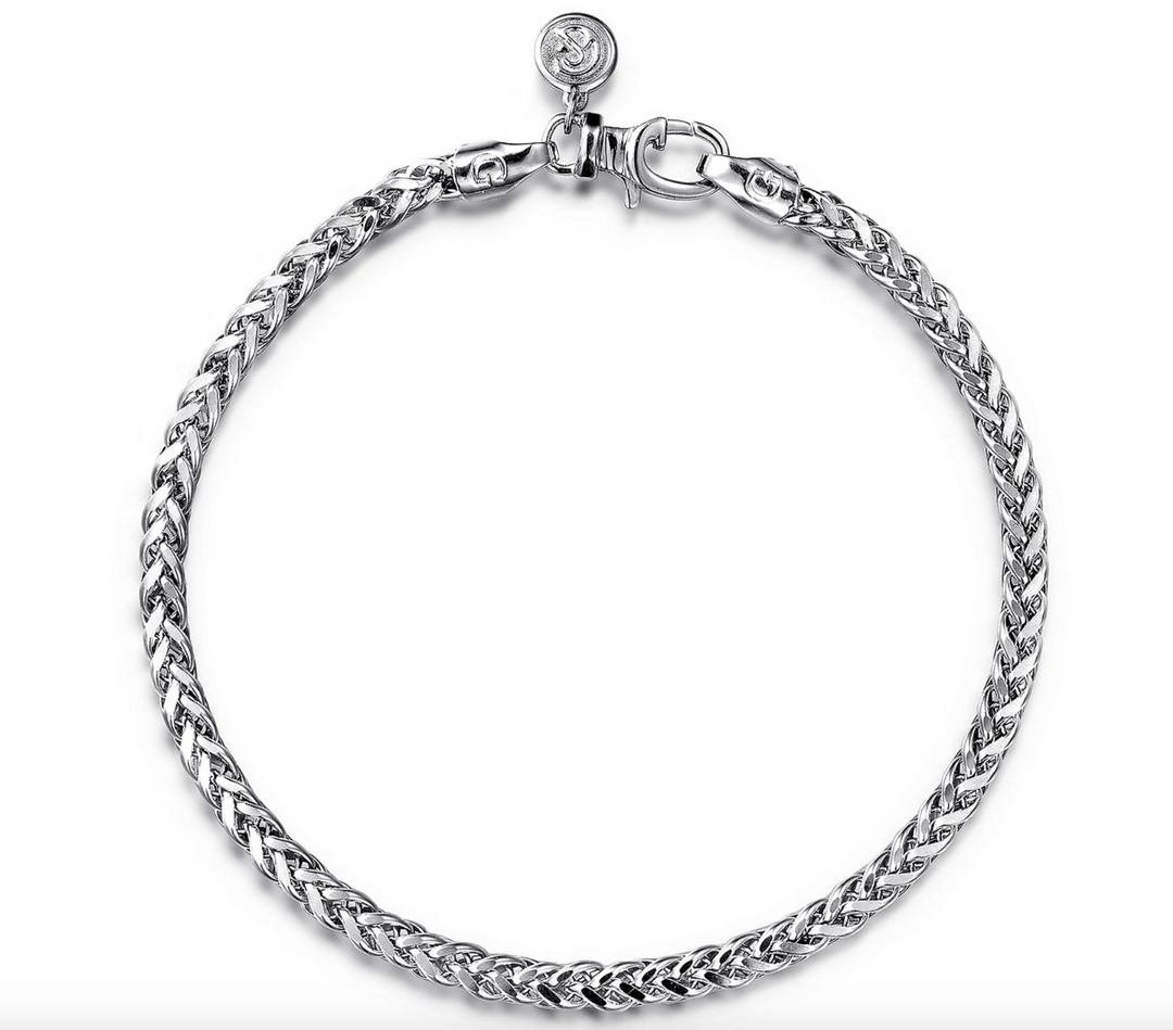 Silver Wheat Chain Bracelet